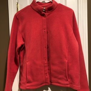 L.L. Bean Dark Coral Fleece